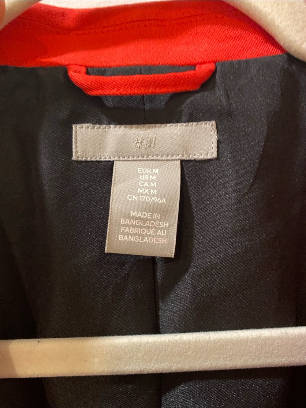 H&M Red Women's Single-Button Blazer Jacket - Picture 4 of 4